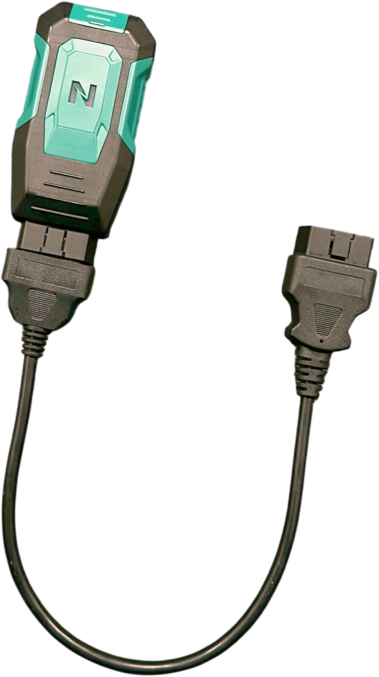 The Nexus Slave, with its OBD-II cable attached